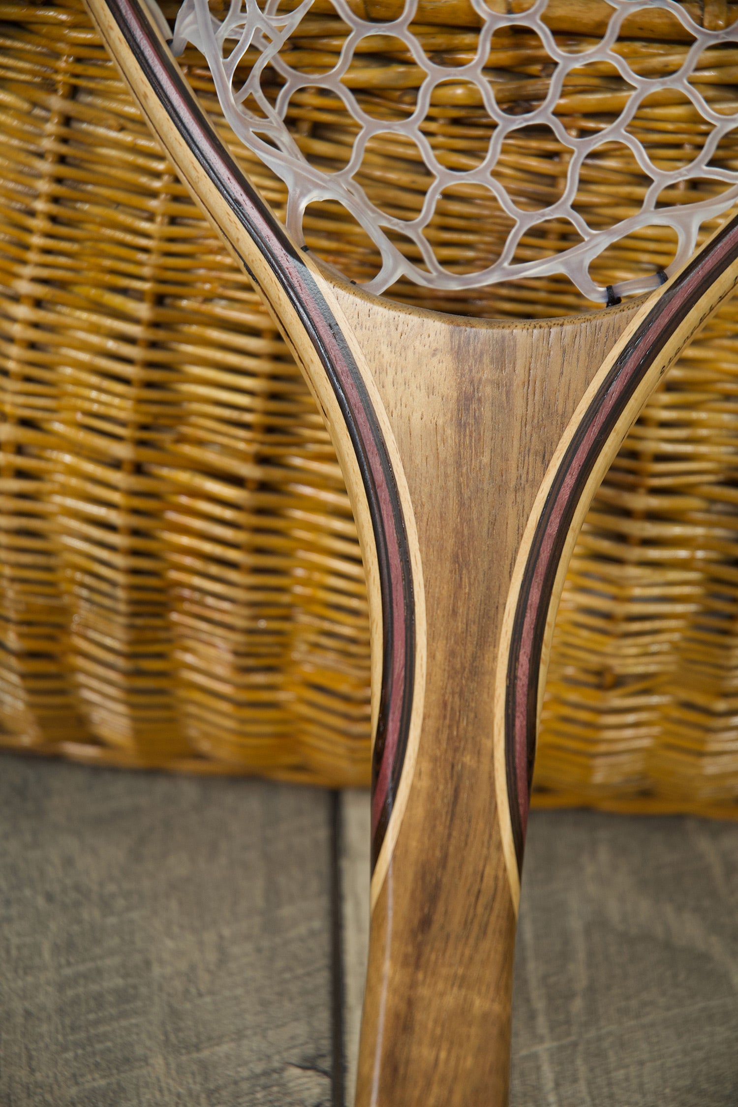 Hawaiian Koa Landing Net - Long Handle