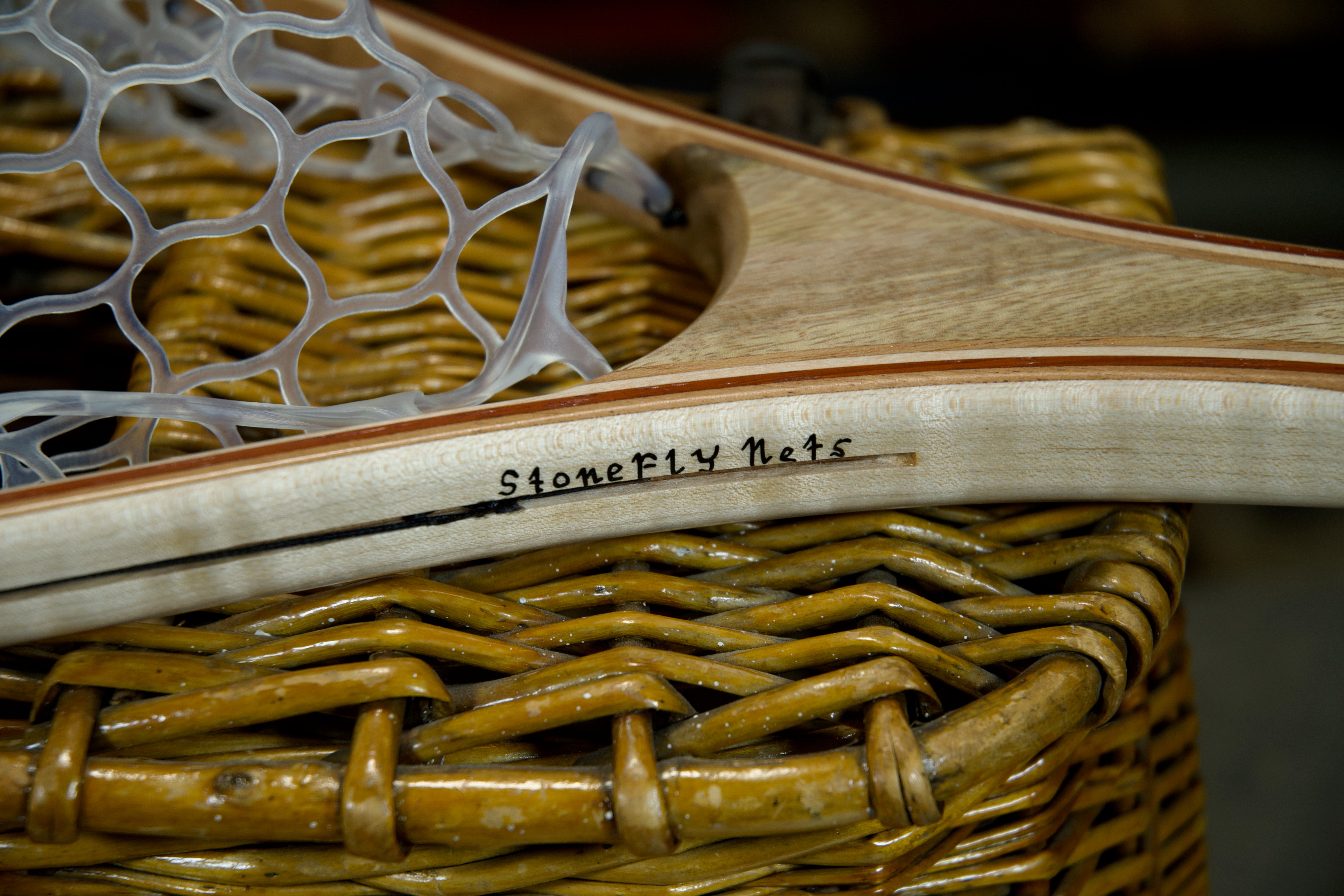 Figured Mango Landing Net Long Handle