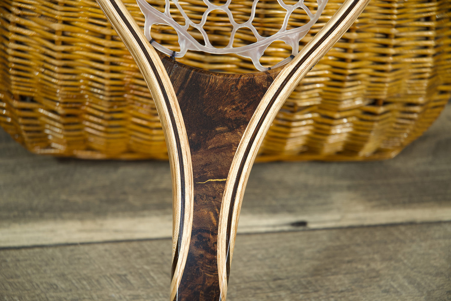 Hawaiian Koa Landing Net - Short Handle