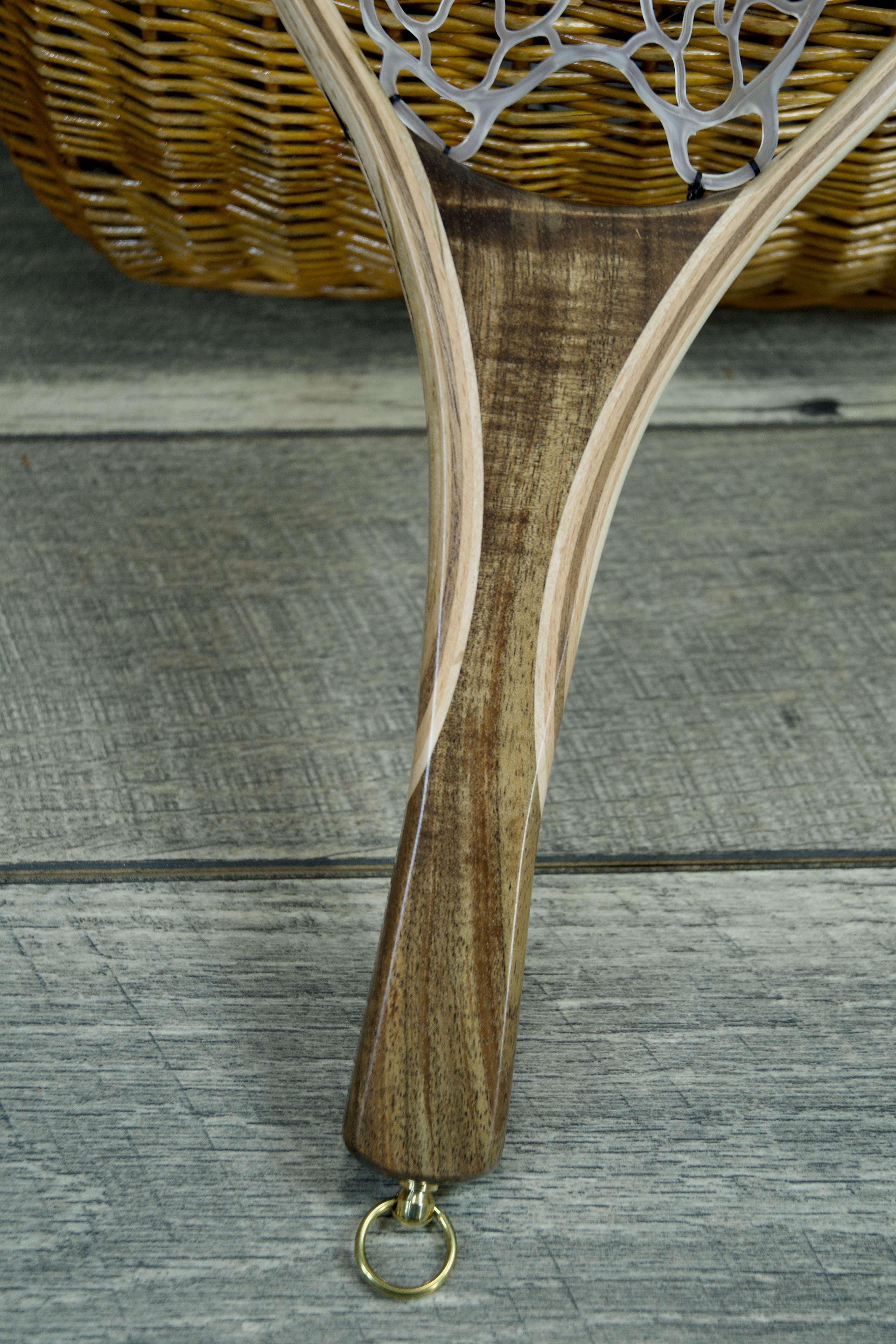 Hawaiian Koa Landing Net - Short Handle 2