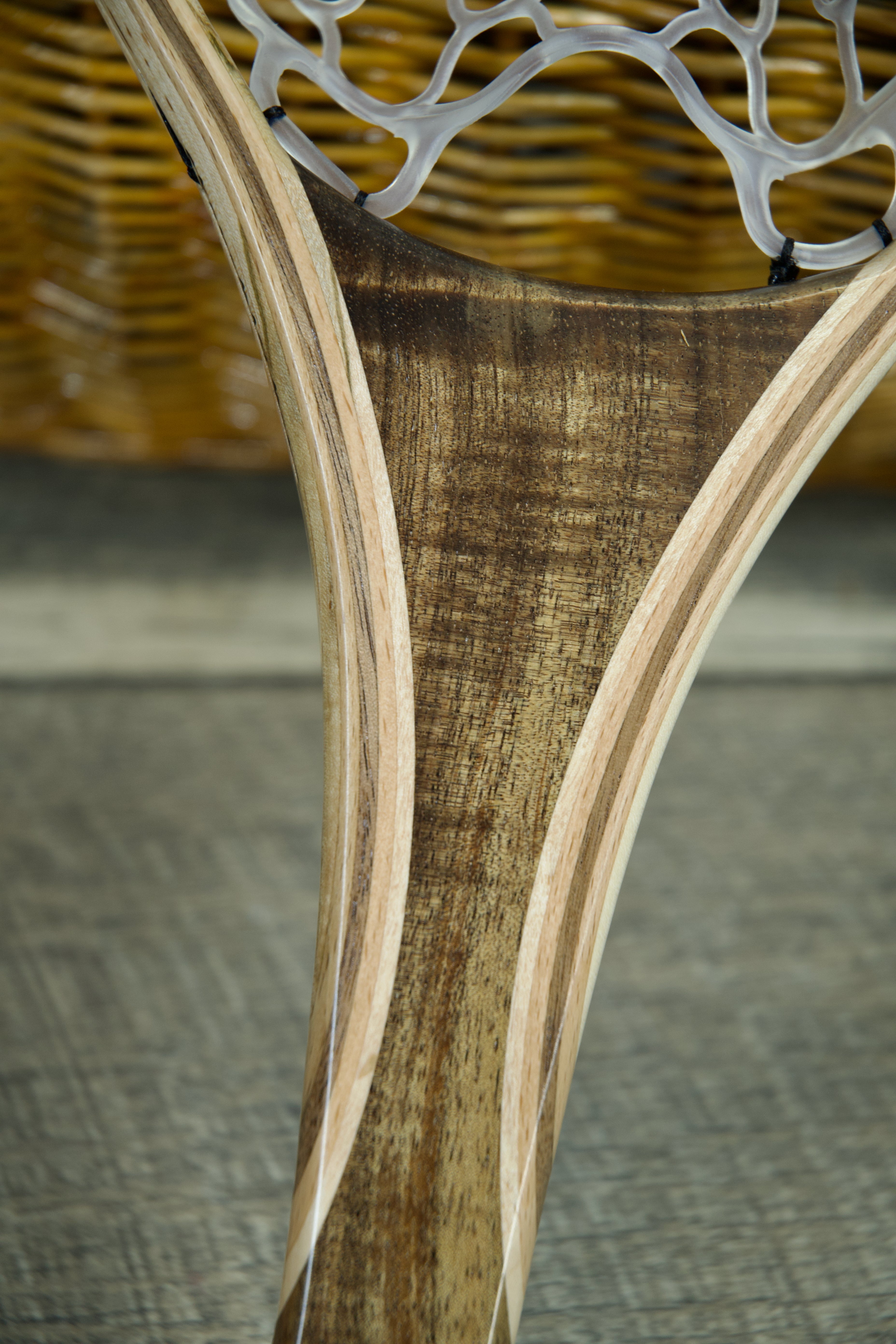 Hawaiian Koa Landing Net - Short Handle 2