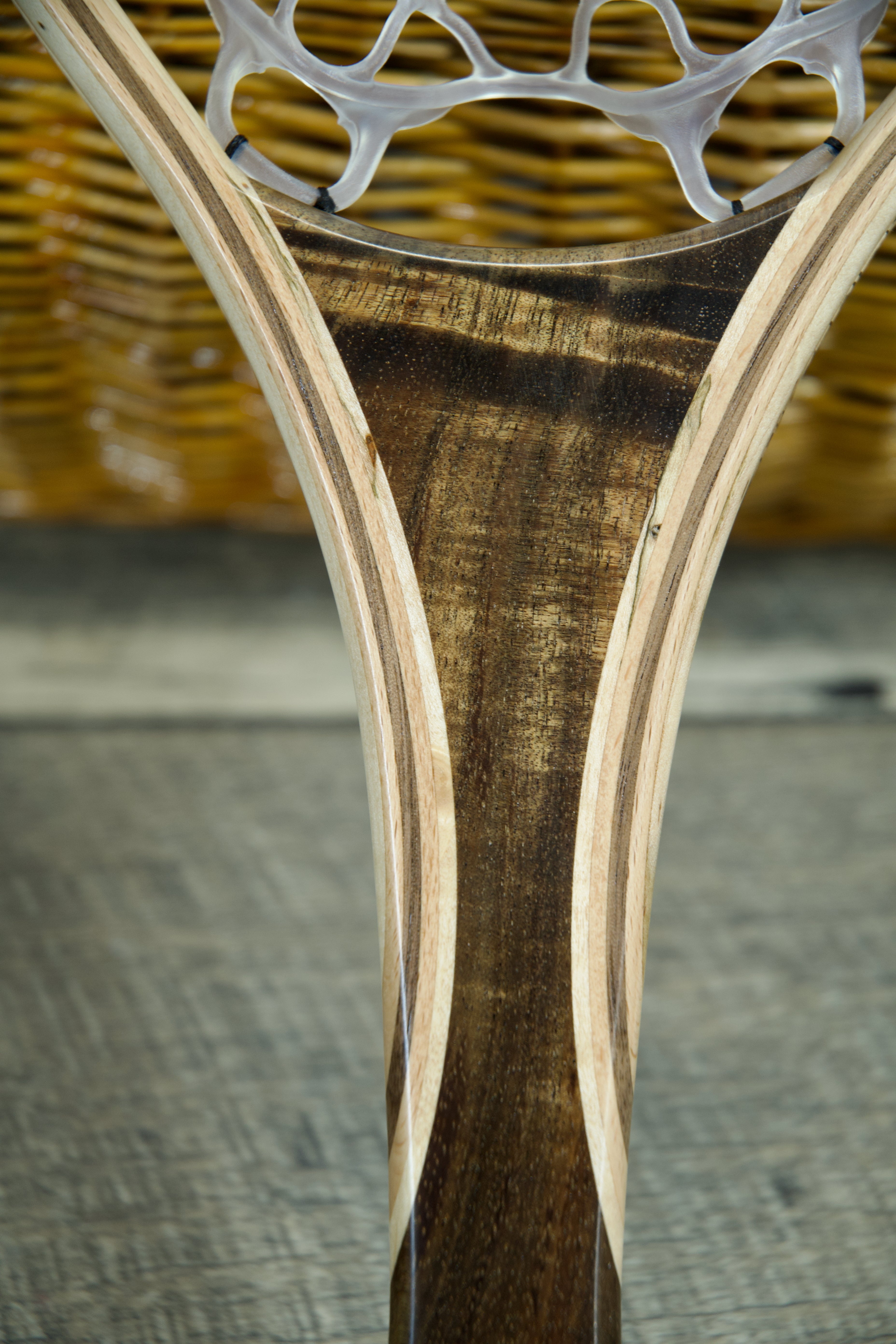 Hawaiian Koa Landing Net - Short Handle 2