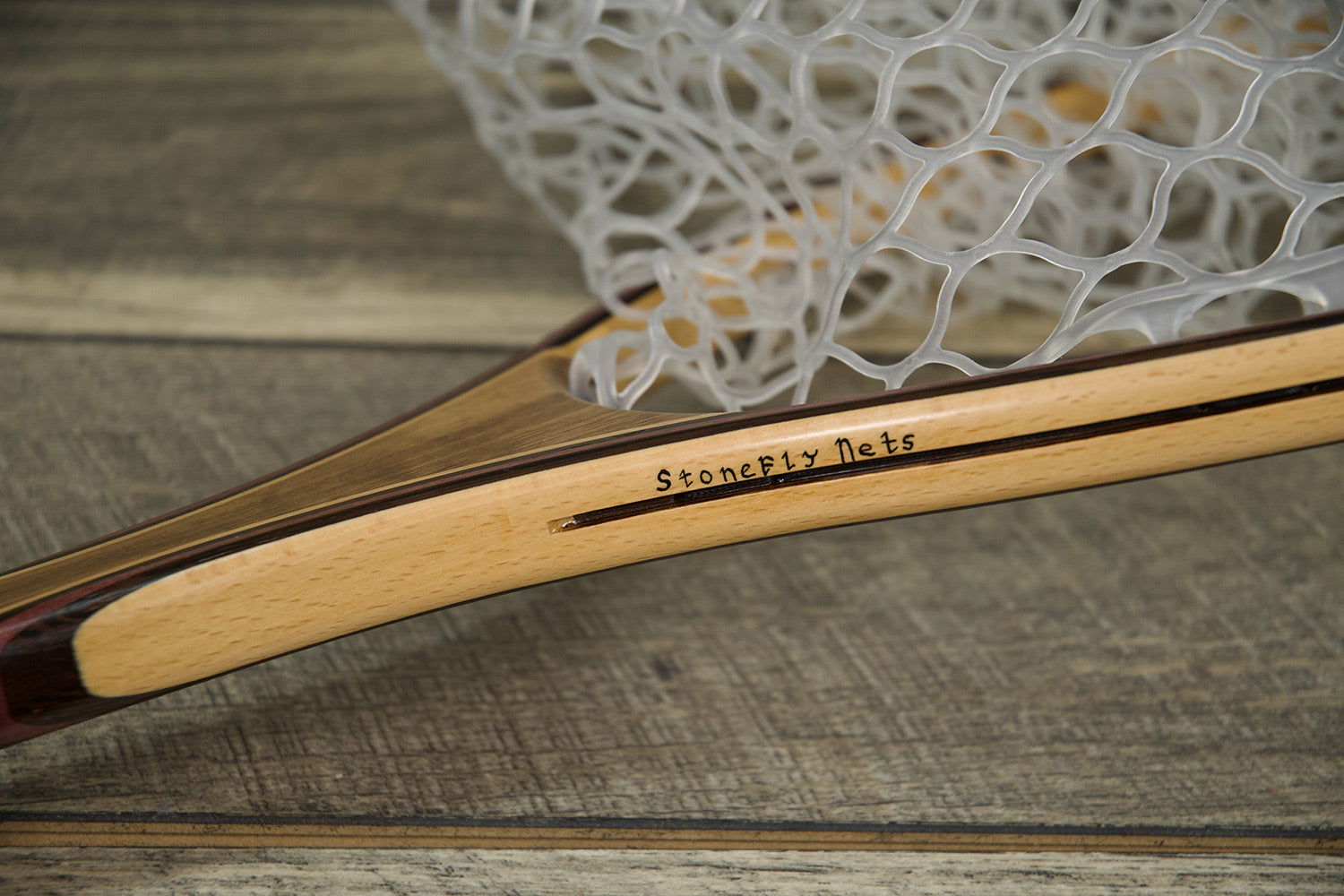 Hawaiian Koa Landing Net - Long Handle