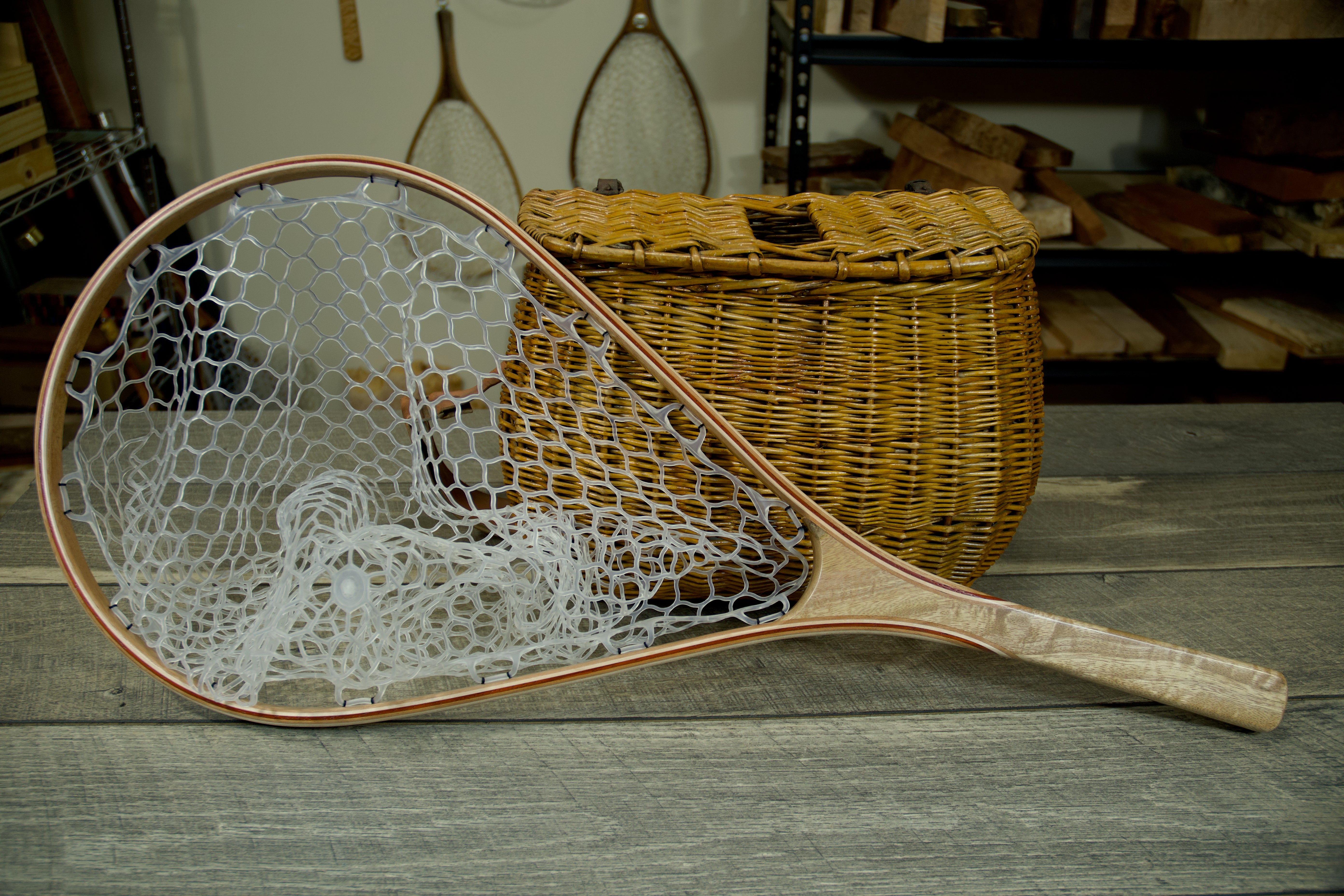 Figured Mango Landing Net Long Handle