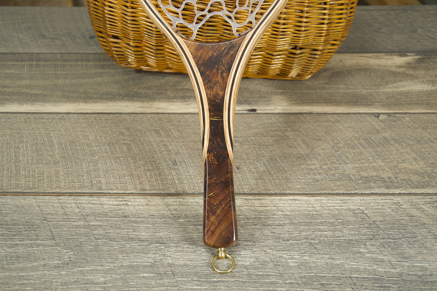 Hawaiian Koa Landing Net - Short Handle