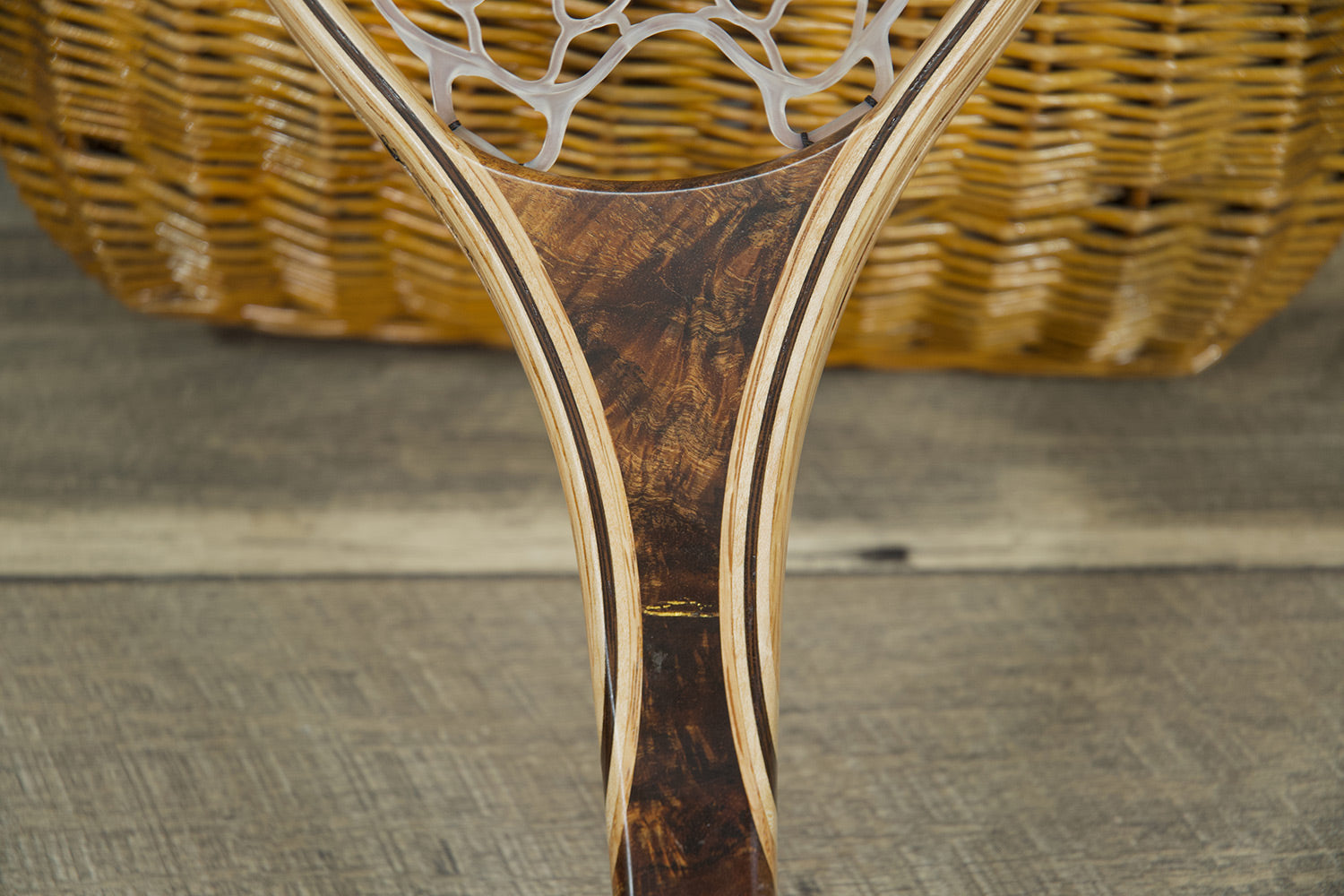 Hawaiian Koa Landing Net - Short Handle